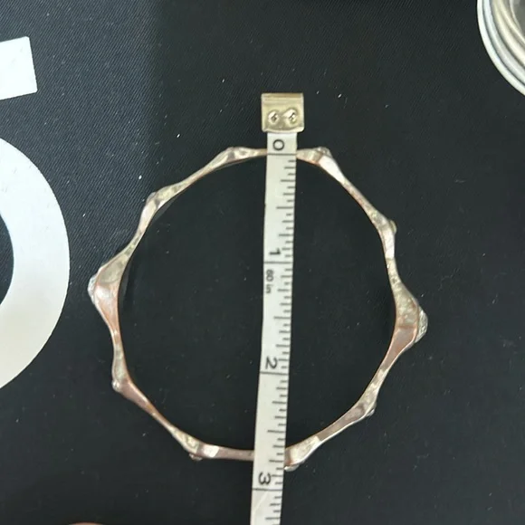 Silver Rhinestone Bangles - Picture 6 of 8